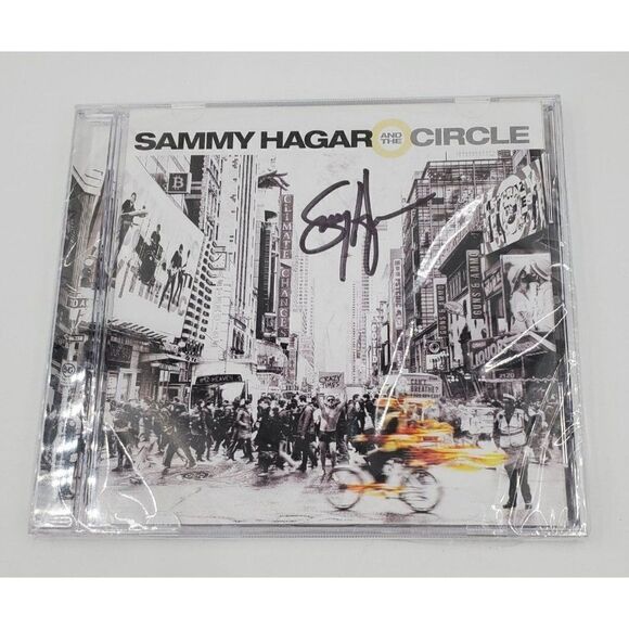 Sammy Hagar Signed CD The Circle Crazy Times Sealed - Picture 1 of 4
